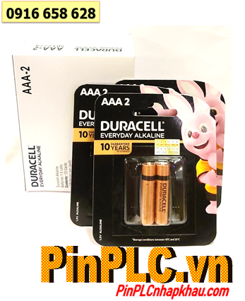 Duracell MN2400-LR03, Pin AAA 1.5v Alkaline Duracell MN2400-LR03 chính hãng (Vỉ 2viên-MẪU MỚI)